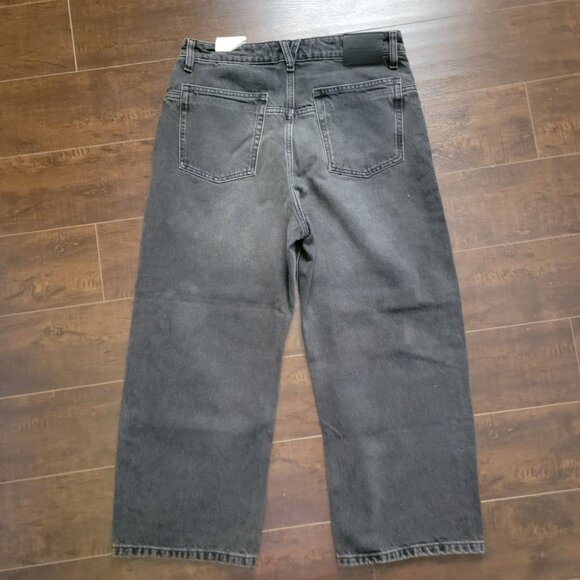 Free People Deep Trance Boyfriend Jeans Womens 29 Casual Black Boho Indie Grunge - Picture 3 of 9